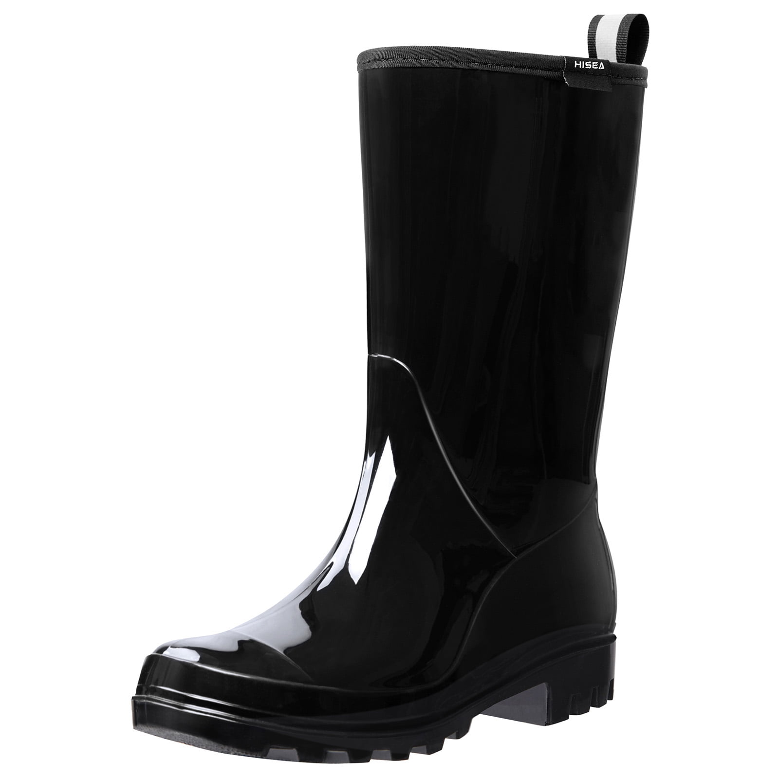 HISEA Women's Rain Boots Waterproof Rubber Rain Shoes for Ladies Mid Calf Garden Boots with Comfort Insole