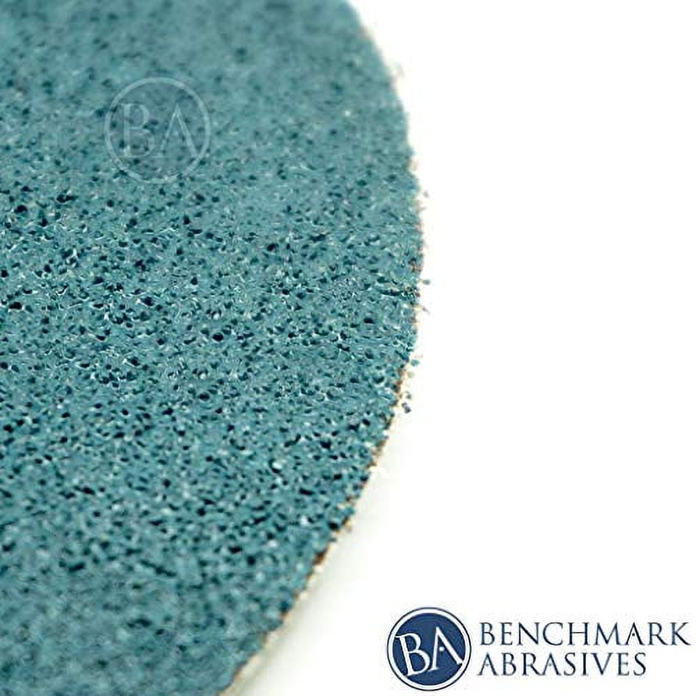 Benchmark Abrasives 12" Premium Zirconia No Hole PSA Discs, Self Adhesive Random Orbital Sander Discs for Sanding Polishing on Metal Wood Fiberglass (5 Pack) - 36 Grit
