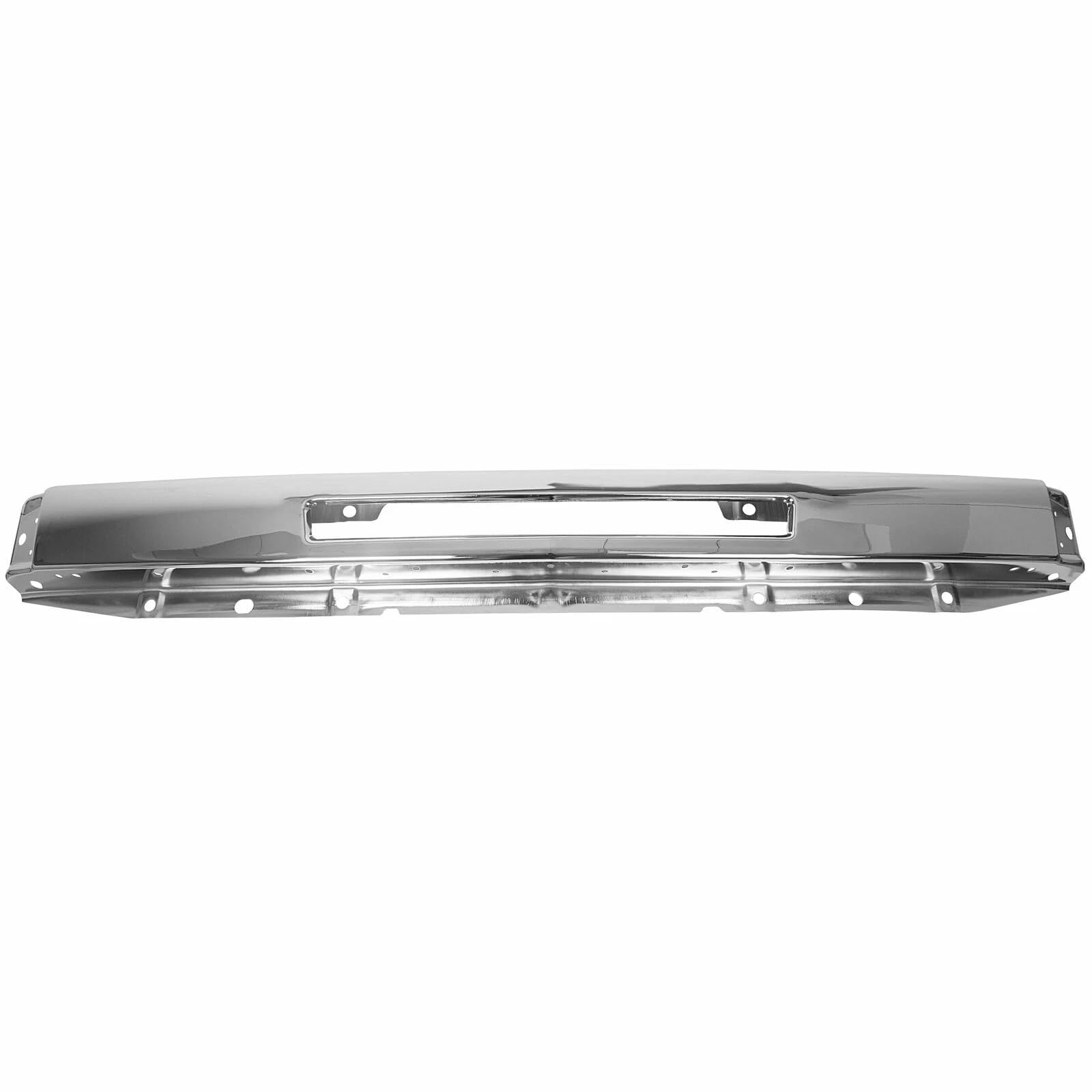 Suitable for Chrome Steel Impact Bar for 2007-2013 Chevy Silverado 1500/2500/3500 Pickup Front Bumper - Replacement for GM1002831 & 15941850