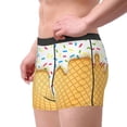 thumbnail image 2 of Fotbe White Ice Cream Calzoncillos Tipo Boxer con Bolsa de Soporte Total para Hombre, X-Temp Fresco, Transpirable y de Secado Rápido-Large, 2 of 5