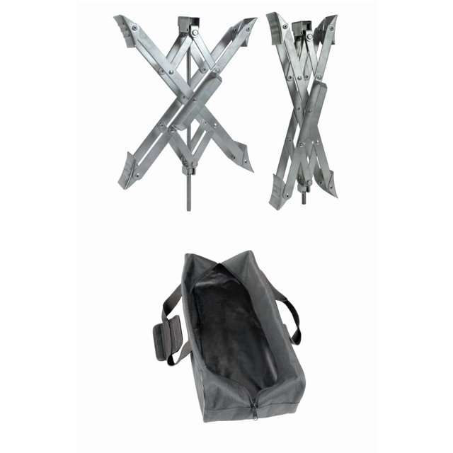 Ultra-Fab Wheel Chock 21-001099 Super Grip; For Use With Tandem Axle Trailers; Scissors Type; Steel; With Ratchet Wrench and Padlock; With Carrying Case; Set Of 2