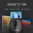 thumbnail image 4 of Mouse ACTECK OPTIMIZE TRIP MI670 1600dpi 4 botones Inalámbrico USB 2.4 Ghz Negro AC-934121, 4 of 7