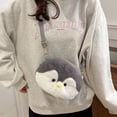 thumbnail image 5 of Jiibva Penguin Crossbody Bag Plush Shoulder Purse Small Handbag with Adjustable Strap Cartoon Animal Shoulder Bag for Women, 5 of 7