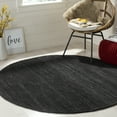 thumbnail image 3 of SAFAVIEH Natural Fiber Clara Braided Jute Area Rug, Black, 6' x 6' Square, 3 of 11