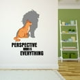 thumbnail image 3 of Home Wall Decal - Perspective is Everything - Cute Quote Design Cute Cat with Lion Shadow Perspective - Proudly Hand Made Decal - Size: 7 In(W) x 10 In(H), 3 of 5