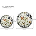 thumbnail image 6 of Butterfly Organism Wall Clock Silent Non-Ticking Round 12 Inch Quartz Battery Operated Wall Clock for Kitchen,Bedroom,School,Living Room Home Decor, 6 of 7