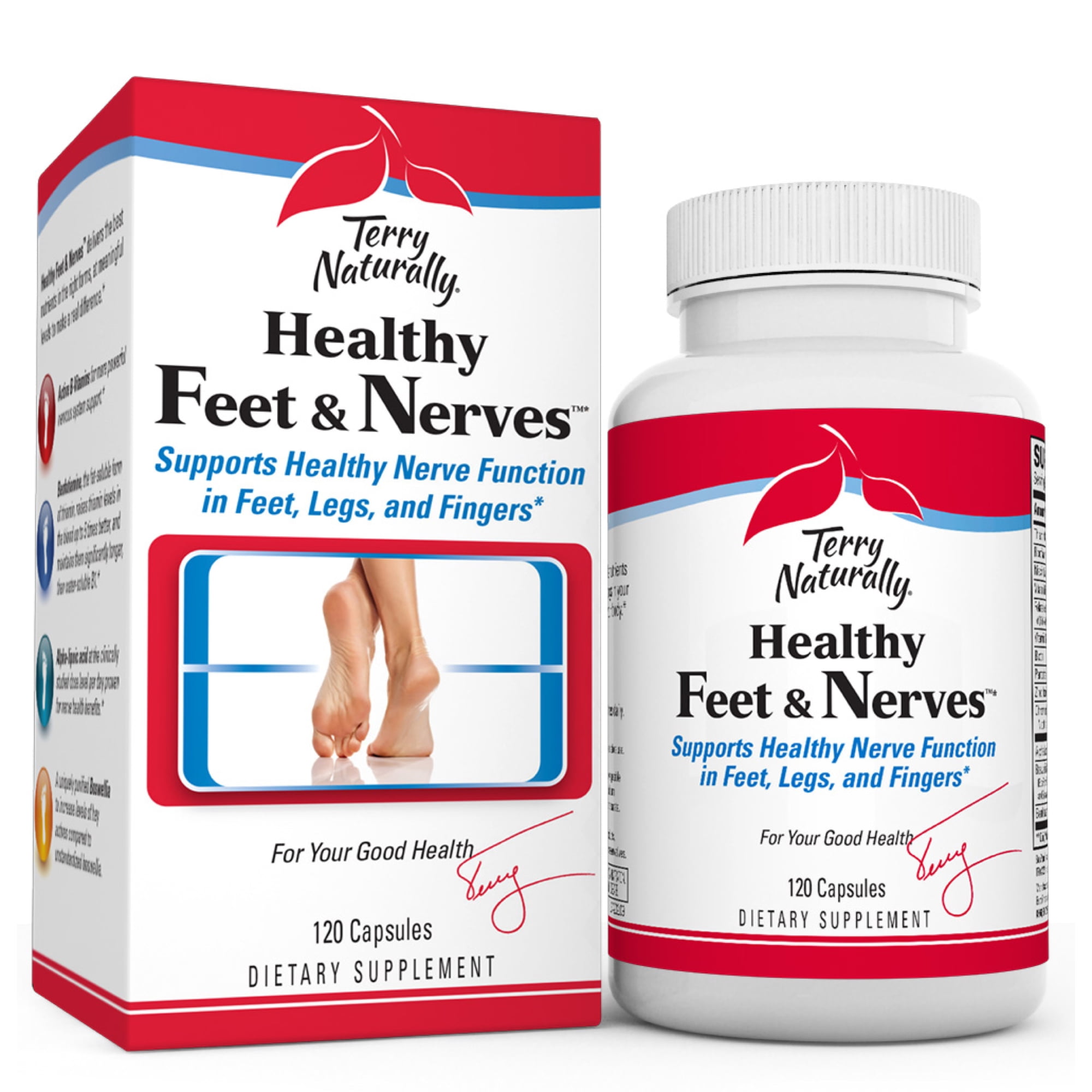 EuroPharma Terry Naturally Healthy Feet & Nerves 120 Capsules