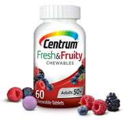 Centrum Adults 50  Fresh & Fruity Chewables Multivitamin/Multimineral Supplement (60 ct) Mixed Berry