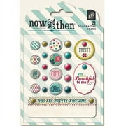 My Minds Eye Now & Then Dorothy Decorative Brads 21/Pkg -Pretty
