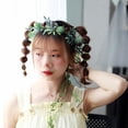 thumbnail image 4 of Boho Floral Wreath Headpiece Diadema floral para , playa, festival, accesorios para , agujas hoja Sunnimix  corona de flores, 4 of 8
