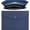 Dark Blue, variant on Expanding A4 Document File PU Leather Envelope Case Holder-Large Size Pockets for Paper Bills Stationery Tablet and PC, Work Study Traveling (Cyan)