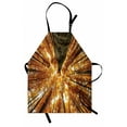 thumbnail image 1 of Forest Apron Big High Beech Trees Deciduous Shedding Canadian Maples America Inspired Idyllic, Unisex Kitchen Bib Apron with Adjustable Neck for Cooking Baking Gardening, Orange Brown, by Ambesonne, 1 of 3