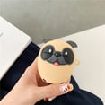 thumbnail image 2 of Funda de silicona para AirPods, compatible con AirPods 1 y 2, funda con diseño de dibujos animados en 3D, linda y divertida [Serie Mascotas] (Perro Pug), 2 of 5