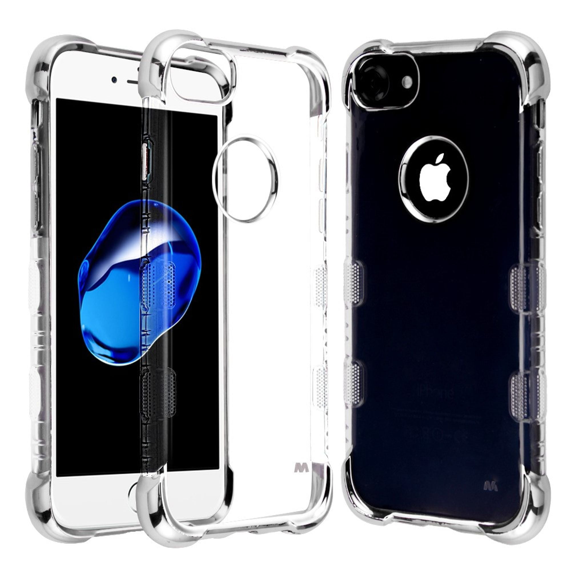 For iPhone SE 2020 SE2 Case, by Insten Tuff Klarity Lux Dual Layer