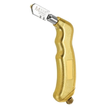 Glass Cutter Pistol Grip 3mm-15mm Oil Feed Tungsten Carbide Stained Glass Cutting Tool Golden Tone