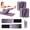 Gradient Purple, variant on AbahubFit Adjustable Wrist & Ankle Weights, Wearable Silicone Weighted Bracelet for Women, Arm Leg Weights for Home Gym (2LB Total)