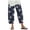 Dark Blue, variant on QTSHPN Casual Rompers for Women Fashion Solid Color Flax Elastic Long Pants Beach Leisure Trousers Summer Vacation Womens Pants Deep Grey XXL