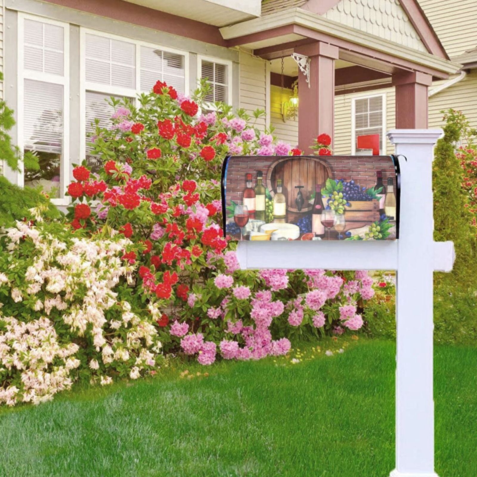 Kdxio Magnetic Mailbox Cover 25.5x21 in Mailbox Cover Outdoor Decoration Holiday Mailbox Covers for Home Garden Yard-25.5x21 in