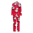 thumbnail image 4 of Matching Christmas Pajamas for Family Cute Christmas Printed Silk Christmas Pajamas for Family Button Down Christmas Parent Child Set Christmas Homewear Moms, 4 of 9