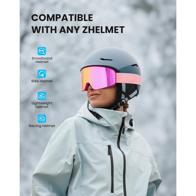 Snower Ski Goggles PRO - Frameless, Interchangeable Lens 100