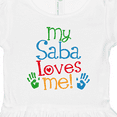 thumbnail image 4 of Inktastic My Saba Loves Me Gift Girls Toddler Dress, 4 of 5