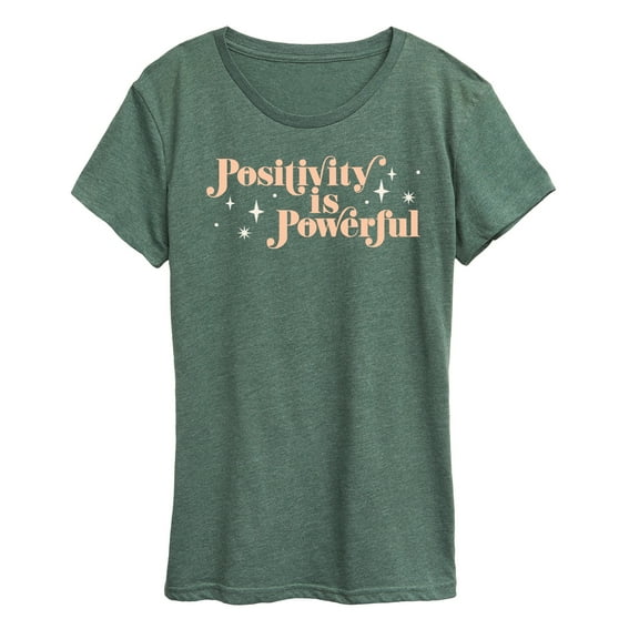 Instant Message - Positivity Is Powerful - Women's Short Sleeve Graphic T-Shirt