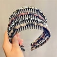 thumbnail image 6 of EKKIMIMI Teeth Headbands For Women Multicolors Non Tooth Comb Headbands Hair Hoops Soft Hair Accessories Hair Barrettes for Kids Fine Hair, 6 of 9
