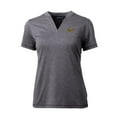 thumbnail image 2 of Women's Cutter & Buck Heather Charcoal George Mason Patriots Forge Stretch Blade V-Neck Top, 2 of 3