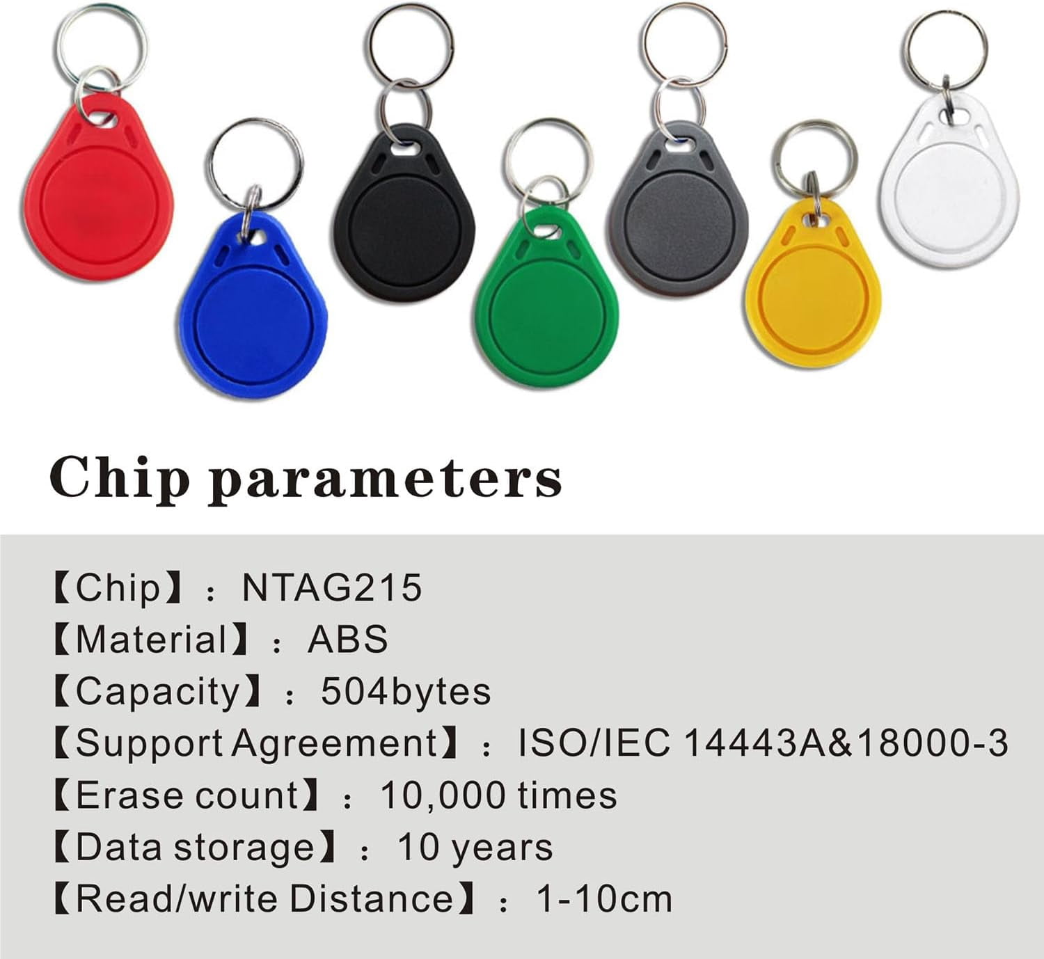 NFC Tag Keychain NFC Key Fob NTAG215 NFC Card NFC Fob NFC Business Card NFC Chips NFC Tag Maker