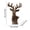 Brown, variant on Virelaxpo Deer Head Sculpture Resin Wall Decor Animal Head Art for Home Living Room, Office Decor - 15.74 Inches Tall