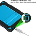 thumbnail image 5 of FIEWESEY Case for Walmart ONN 10.4 Pro 2023 Tablet (Model:100110603),Kids Friendly Heavy Duty Shockproof Hybrid Rugged Cover Built-in Kickstand for Walmart ONN 10.4 Inch Pro 2023 Tablet(Black/Blue), 5 of 6