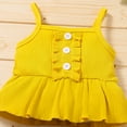 thumbnail image 6 of Douhoow 2Pcs Kids Girls Outfits Solid Color Sleeveless Spaghetti Strap Tops+ Floral Print Shorts, 6 of 9