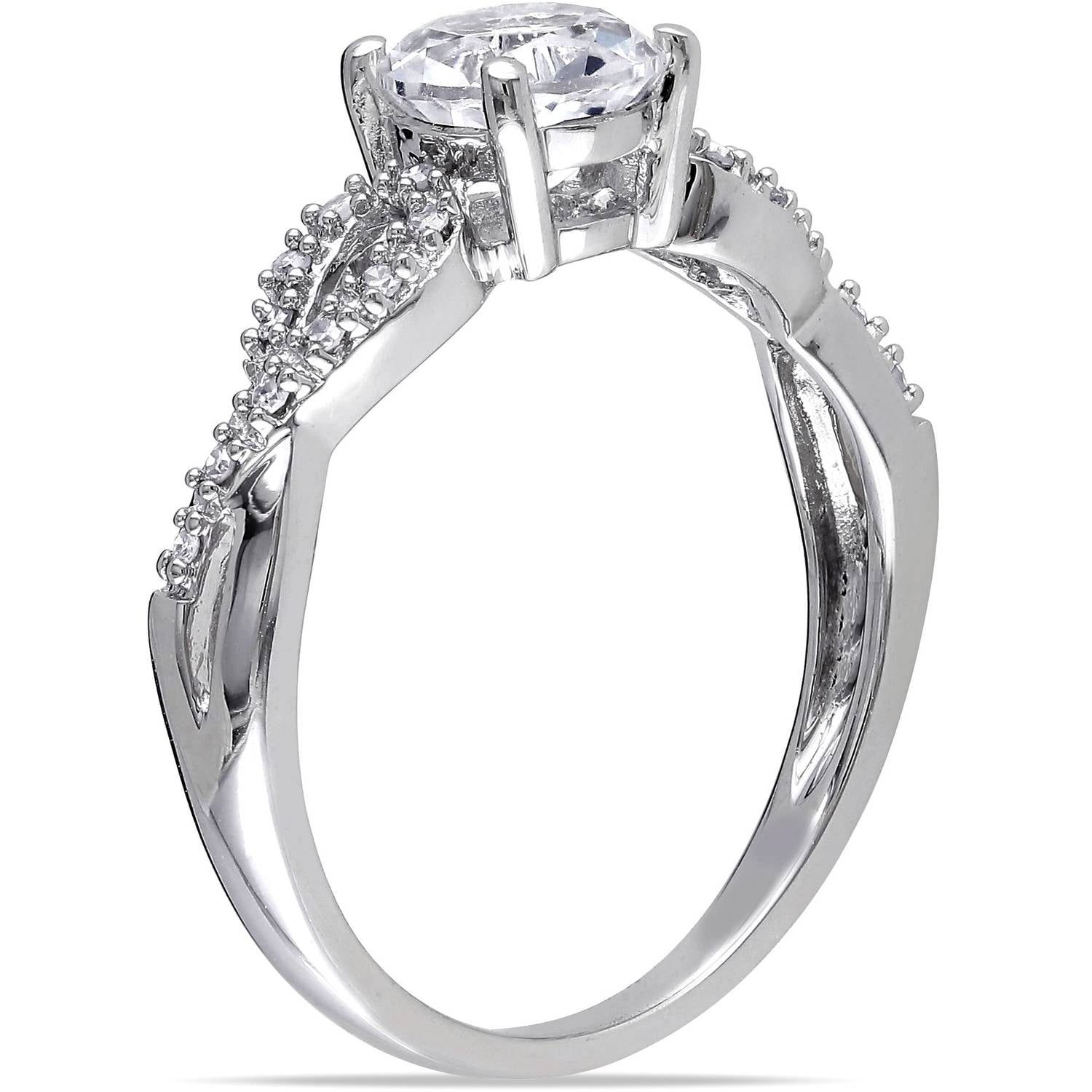 miabella 1 10 carat t w diamond and 1 carat t g w created white sapphire 10kt white gold lord of the rings one ring wedding band - The One Ring Wedding Band miabella 1 10 carat t w diamond and 1 carat t g w created white sapphire 10kt white gold lord of the rings one ring wedding band - The One Ring Wedding Band