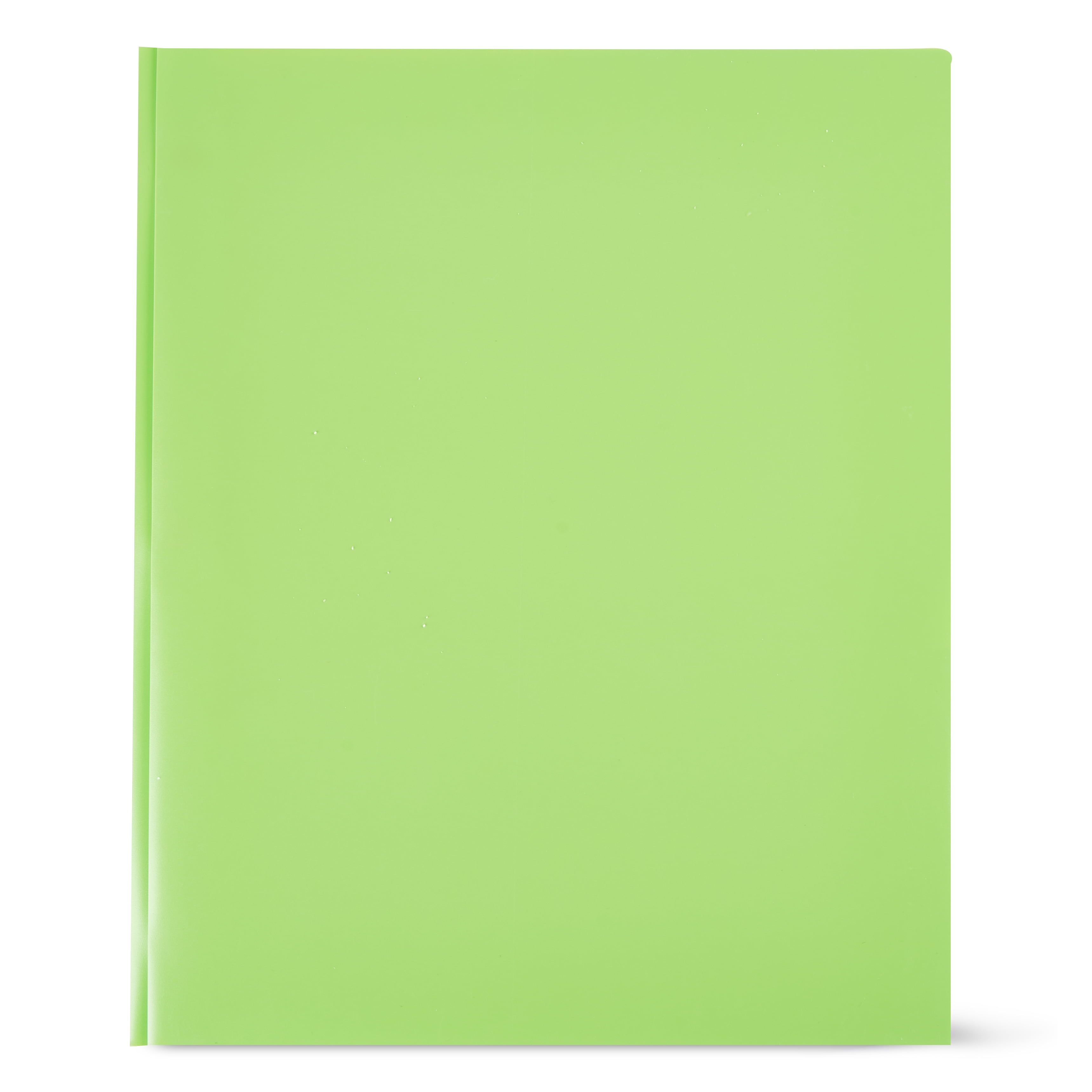 green poly pocket folder