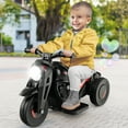 thumbnail image 2 of Gymax 6V Kids Bubble Car Electric Ride on Motorcycle w/ Music Button & LED Headlight Black, 2 of 10