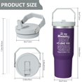 thumbnail image 5 of 1pc New Mom 30oz Tumbler with Straw & Handle - Insulated Stainless Steel Cup | Holiday Gift for Man Women (Christmas, Valentine's, Birthday), 5 of 7