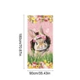 thumbnail image 3 of Antqov Easter Door Cover 35x71" Cute Bunny Eggs Front Proch Door Signs Banner Hanging Spring Easter Party Decorations for Home Garden Party Supplies, 3 of 6