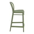 thumbnail image 4 of Compamia Victor Tabouret de Comptoir Contemporain en Résine pour Intérieur et Extérieur - Ensemble de 1, Vert Olive, 4 of 5