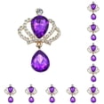 thumbnail image 2 of Qarigey 10 Uds. De botones a presión de diamantes de imitación a la moda, colgantes dorados para disfraces DIY, broche para decoración de boda, Base Ropa, zapatos y accesorios Miscelánea tipo 4 Qarigey  AP016817-04, 2 of 6