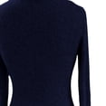 thumbnail image 5 of Gyexs Long Sleeve Henley Shirts for Women Casual Fashion Button Up Ribbed Knit Slim Fit Sweater Fall Winter Thermal Tops Blue, Size XL, 5 of 8