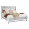 thumbnail image 2 of Starlight Full Fabric Upholstered Panel Youth Bed in Pearlized White, 2 of 8