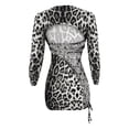thumbnail image 5 of Vestido sexy HUOGUO ajustado sin espalda con estampado de leopardo para mujer, 5 of 5