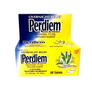 Perdiem Sennosides Stimulant Laxative Pills Overnight Relief, 60Ct, 9-Pack