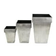 thumbnail image 5 of Cheungs Set of 3 Metal Square Tapered Planter, 5 of 5