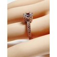 thumbnail image 3 of 2.5Ct Round Cut Lab Created Diamond 14K Rose Gold Plated Women's Engagement Ring Sterling Silver, 3 of 4