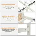 thumbnail image 6 of Rattan Bed Frame with Led Lights, Bed Frames with Natural Rattan Headboard, Silent Slats, No Box Spring Needed, Full/Queen Size, 6 of 7