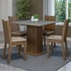 thumbnail image 2 of Juego de Comedor Mesa Tablero de Madera 4 Sillas Marrón/Gris/Sintético Beige Samara Madesa, 2 of 11