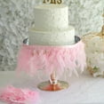 thumbnail image 3 of BalsaCircle 39" Pink Natural Turkey Feathers Trim Satin Ribbon Wedding Decorations, 3 of 5