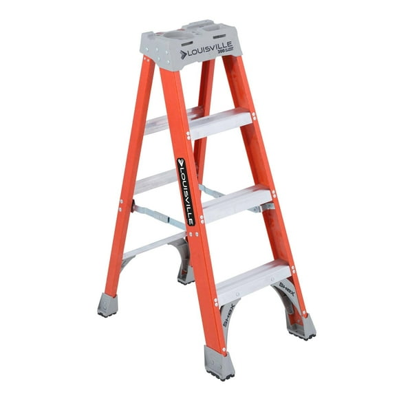 Louisville Ladder 4-Foot Fiberglass Step Ladder, 300-Pound Load Capacity, Type IA, FS1504