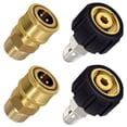 thumbnail image 1 of 4Pcs Pressure Washer Adapter M22 14mm High Pressure Washer Quick Connector Fittings 5000PSI Pressure Washer Hose Adapter Accessories, 1 of 10